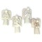 Cream Soapstone Angel Sculpture with Heart 5 inches Hand-Carved